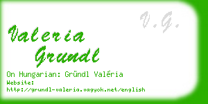 valeria grundl business card